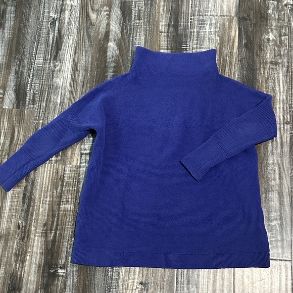 Free People Deep Blue Knit Sweater - Picture 1 of 4